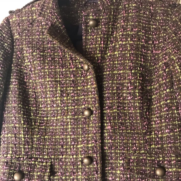 Tweed military style blazer - Picture 3 of 5